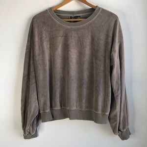 Young Fabulous & Broke tan velour sweatshirt